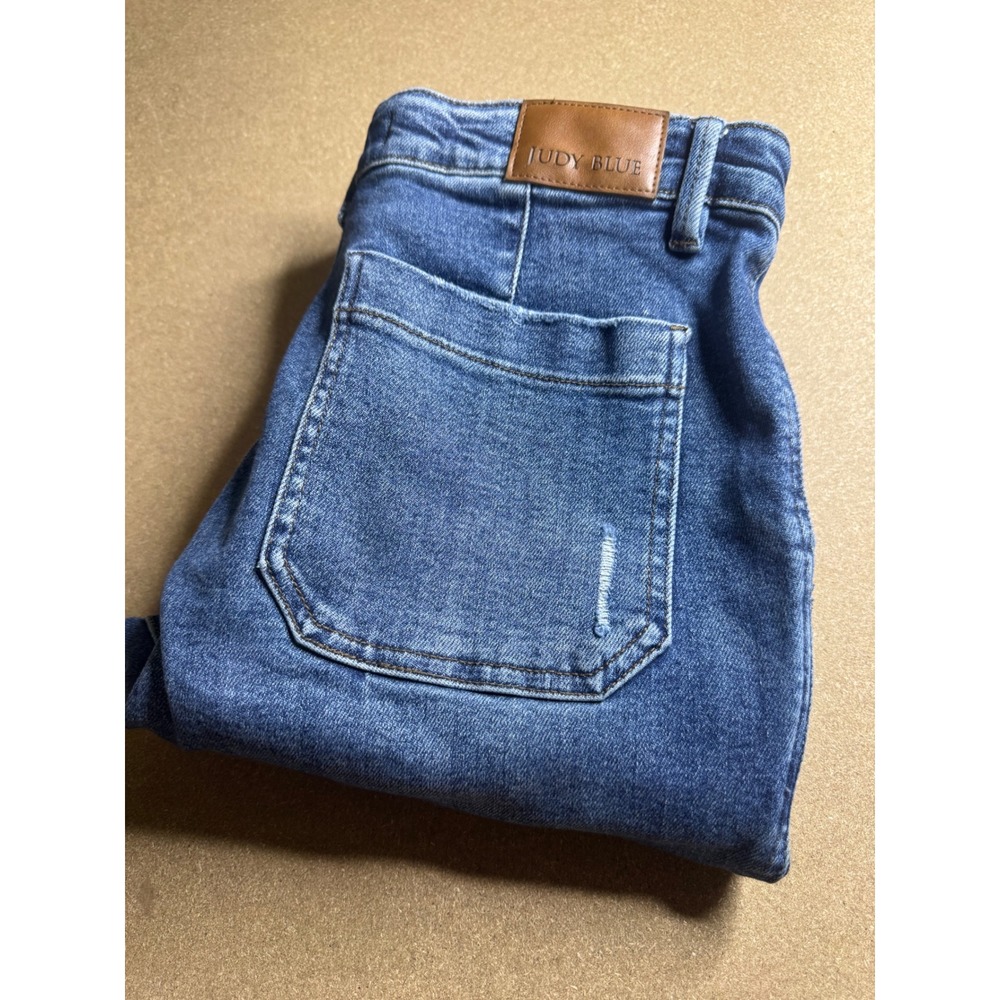 Judy Blue High Waist Drawstring Jogger Jeans Medium Wash‎ Denim 11/30 JB88971 DK